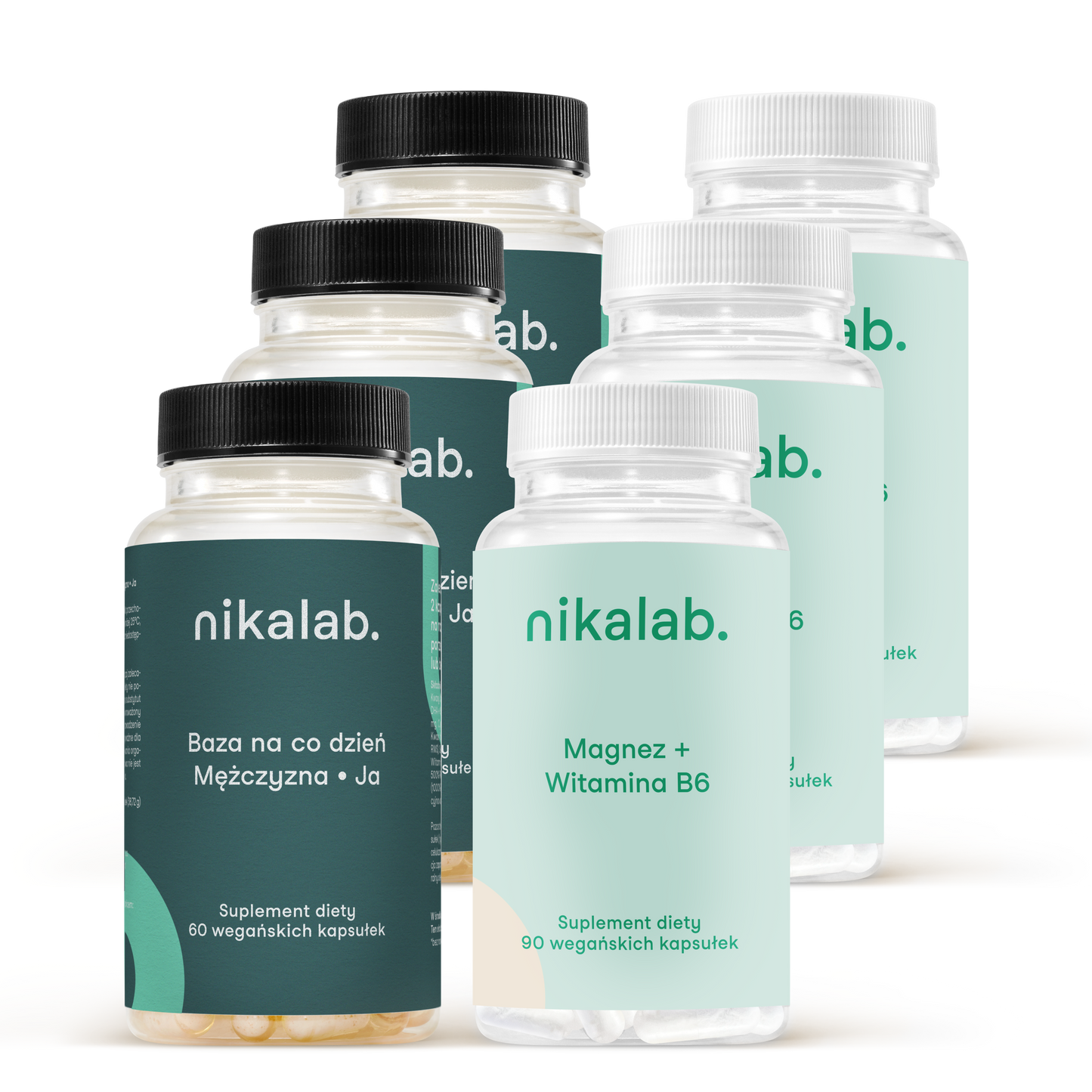 Trzy zestawy „fundament” dla mężczyzn 18–49 lat – suplementy diety nikalab.