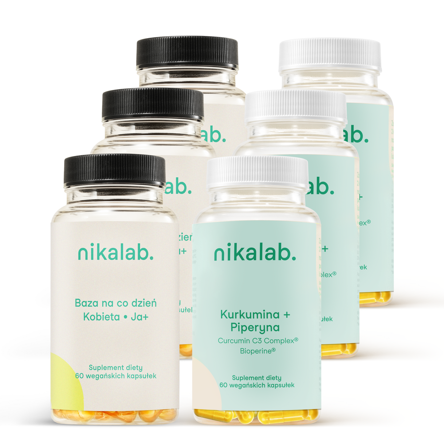 Trzy zestawy „przy problemach autoimmunologicznych” dla kobiet 50+ lat – suplementy diety nikalab.