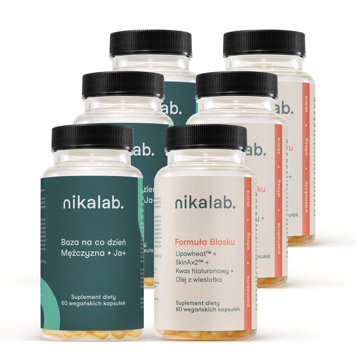 Trzy zestawy „wygląd” dla mężczyzn 50+ lat – suplementy diety nikalab.