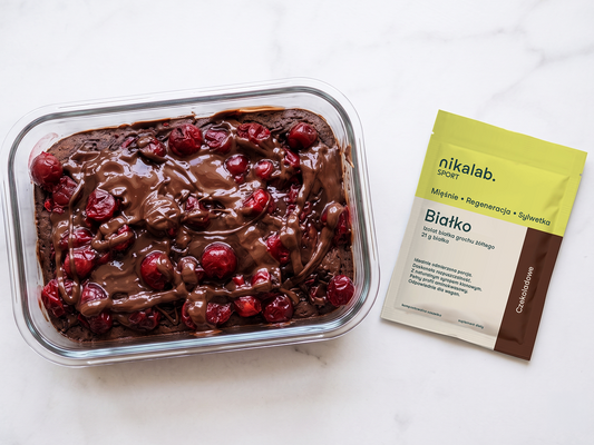 Wysokobiałkowe Brownie