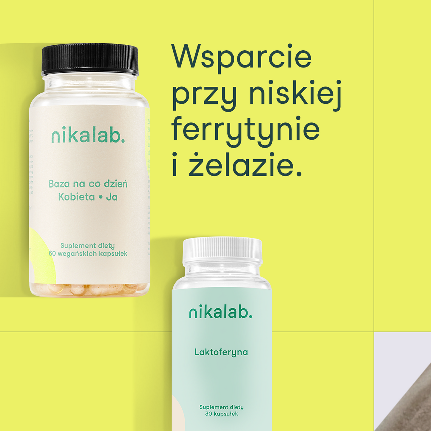 Zestaw "niskie żelazo" dla kobiety 18-49 lat