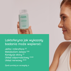Kobieta trzyma w dłoni słoiczek suplementu diety nikalab Laktoferyna. Obok widoczny napis: Laktoferyna może wspierać jelita i mikroflorę, metabolizm żelaza, kondycję skóry, układ odpornościowy i układ nerwowy.