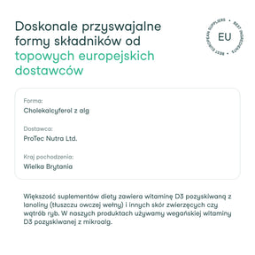 Składniki od najlepszych europejskich dostawców – gwarancja jakości w suplementach nikalab.